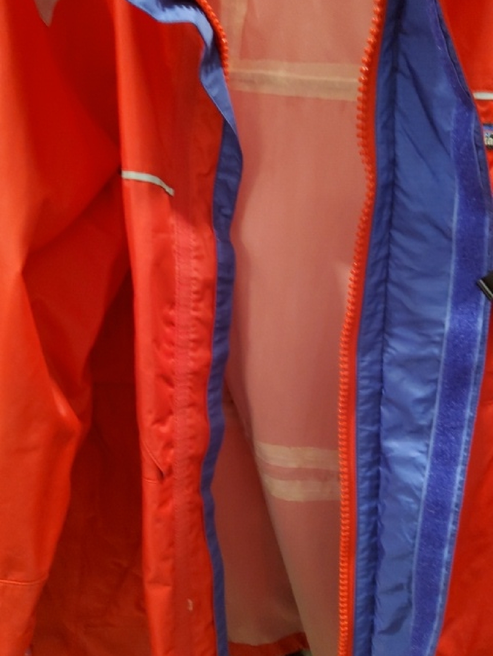 Patagonia Bright Red Lightweight Sailing Foul Weather Jacket Size L - Picture 13 of 14